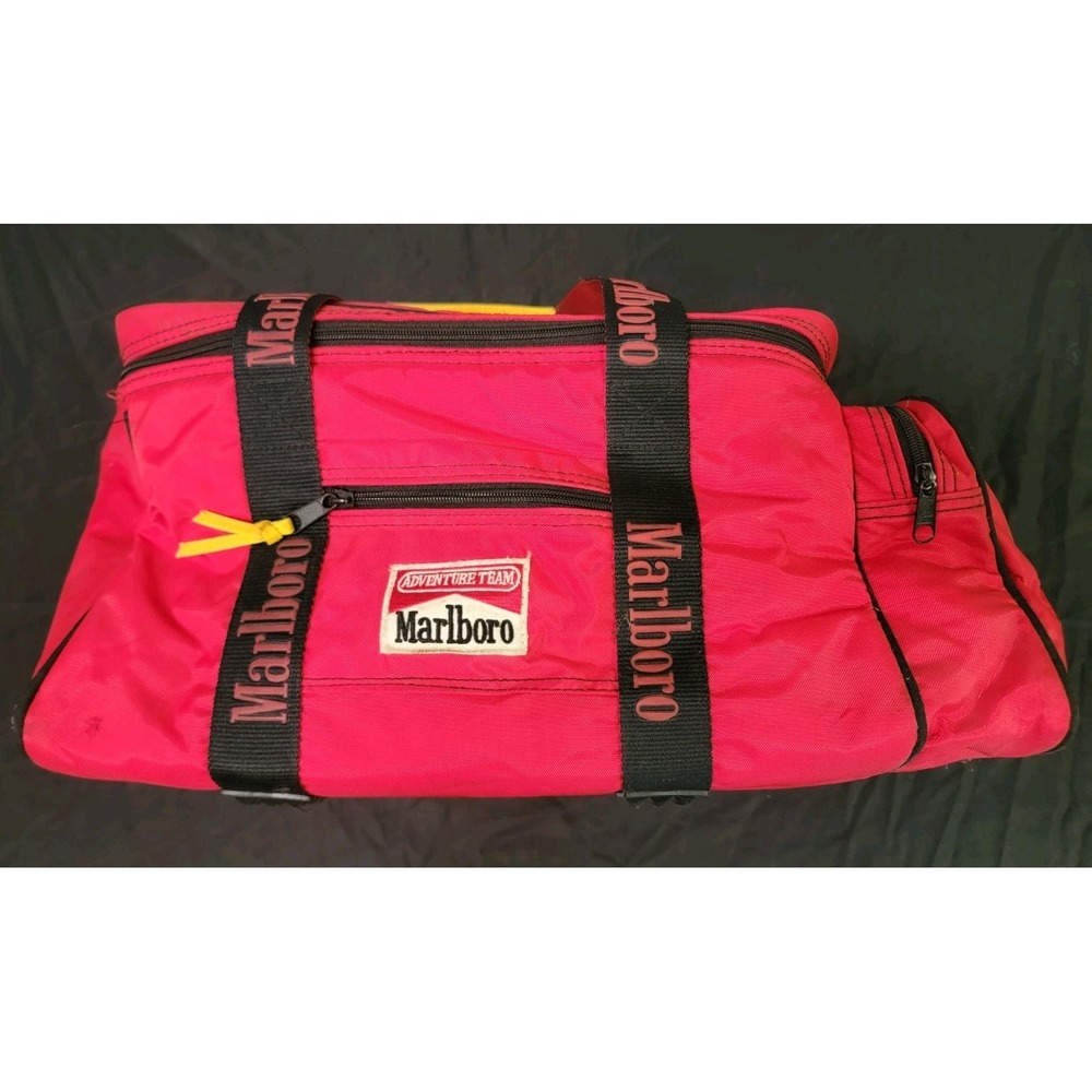 Vintage 1990’s Marlboro Cooler Duffle Bag Adventure Team Lizard Rock Insulated